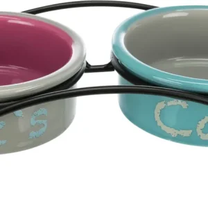 TRIXIE Napf-Set Eat on Feet 2 x 0,3 l, Ø 12 cm Saisonangebot